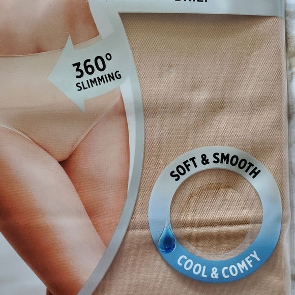 Jockey 2 Pair 3X Shapewear Briefs Beige Slimming New - Picture 7 of 10